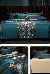 Luxurious 1000TC Egyptian Cotton Bohemian Duvet Cover Set - 4 Pieces - Julia M LifeStyles