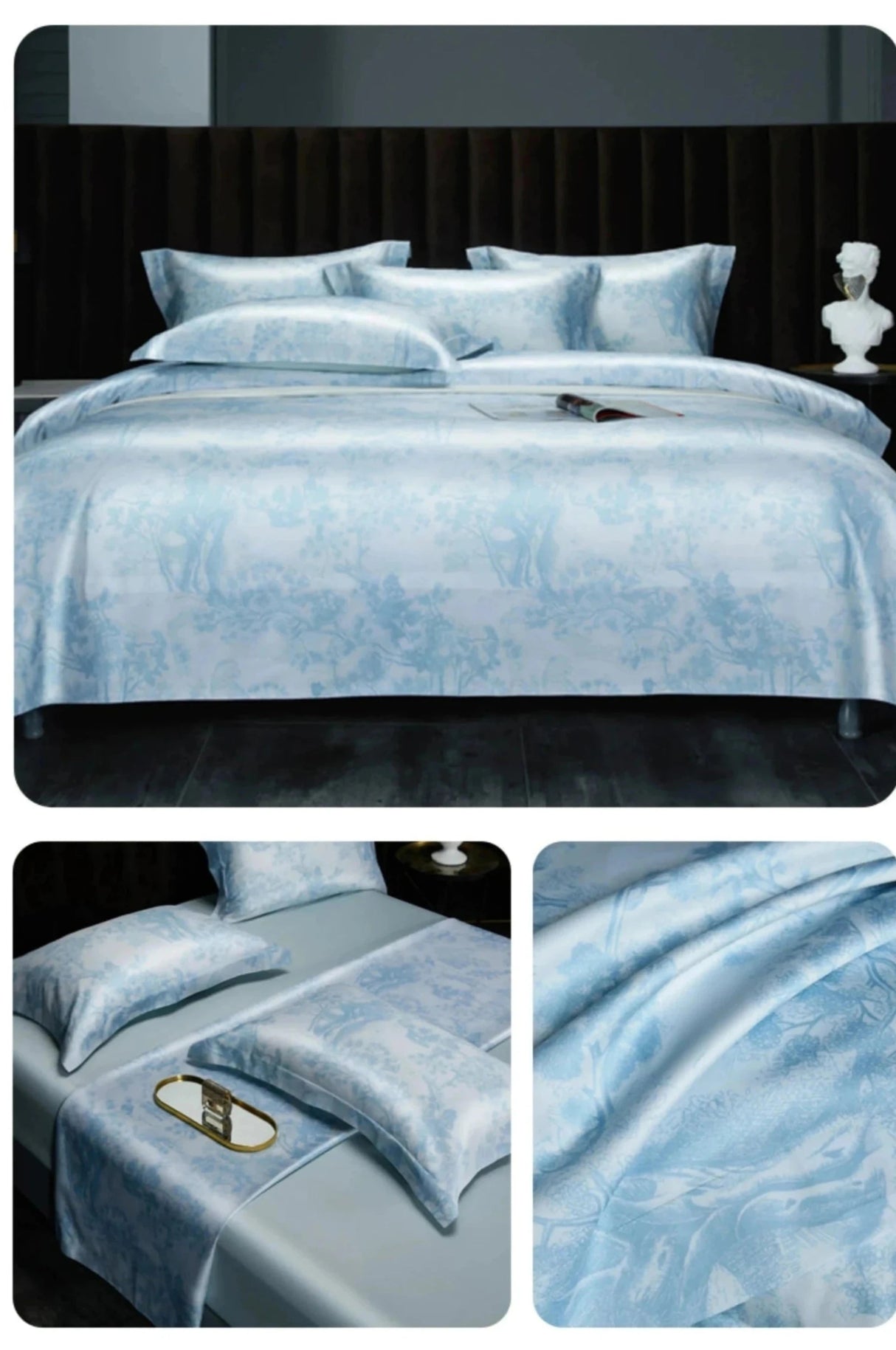 Luxurious 1000TC Egyptian Cotton Bohemian Duvet Cover Set - 4 Pieces - Julia M LifeStyles