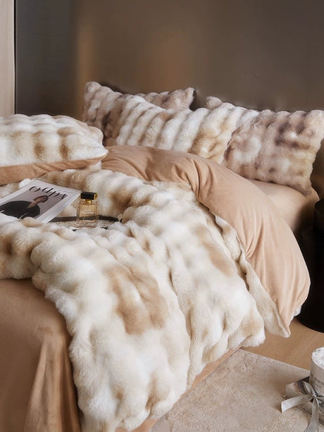 Luxurious Bunny Cashmere Four - Piece Winter Bedding - Julia M LifeStyles