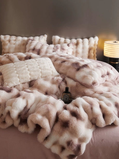 Luxurious Bunny Cashmere Four - Piece Winter Bedding - Julia M LifeStyles