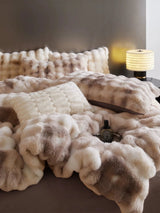 Luxurious Bunny Cashmere Four - Piece Winter Bedding - Julia M LifeStyles