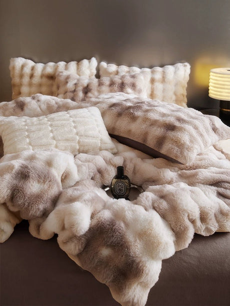 Luxurious Bunny Cashmere Four - Piece Winter Bedding - Julia M LifeStyles