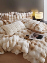 Luxurious Bunny Cashmere Four - Piece Winter Bedding - Julia M LifeStyles