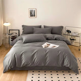 Luxurious Egyptian Cotton Bedding Set - Complete Four Piece Set in Grey - Julia M LifeStyles