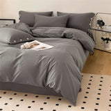 Luxurious Egyptian Cotton Bedding Set - Complete Four Piece Set in Grey - Julia M LifeStyles