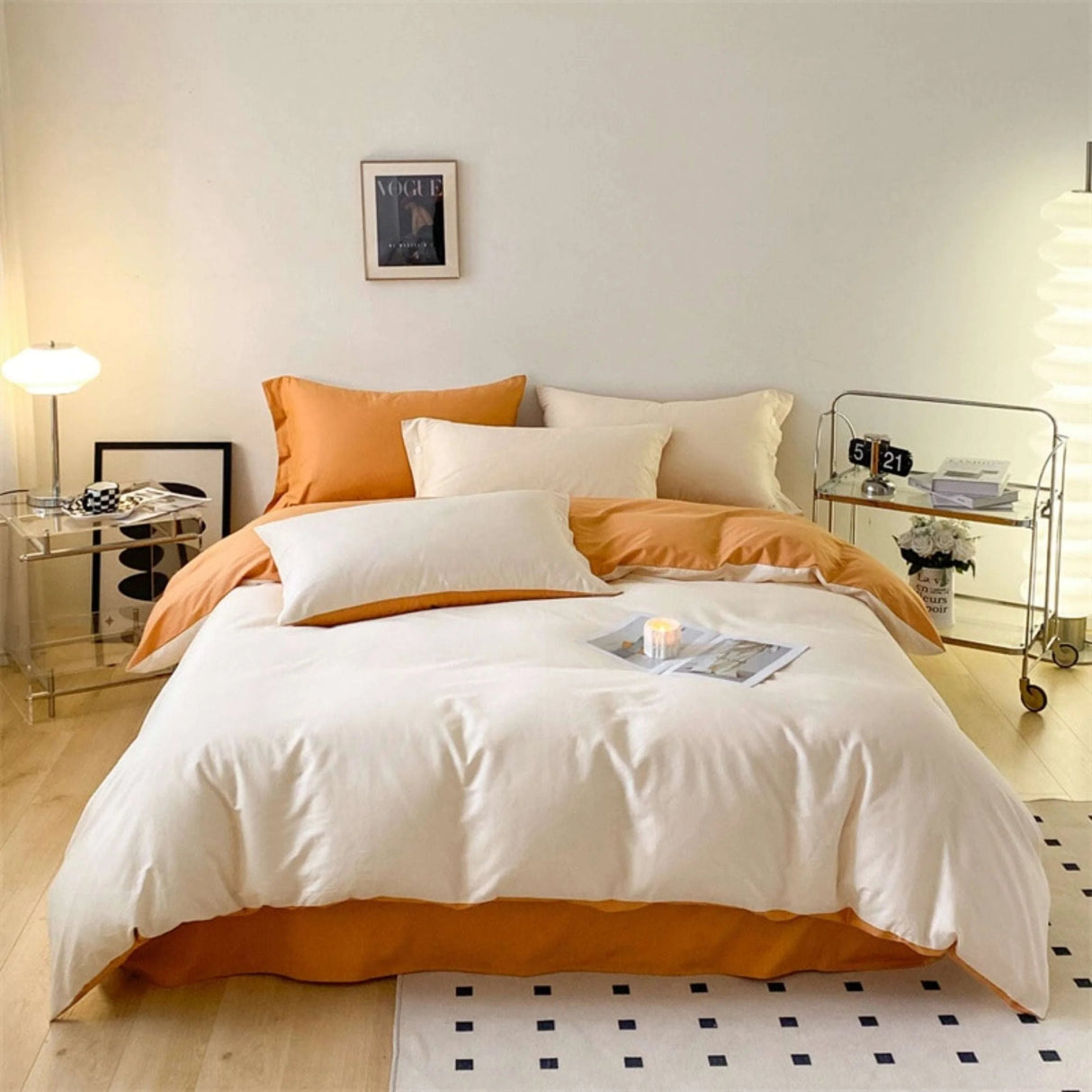 Luxurious Egyptian Cotton Bedding Set - Complete Four Piece Set in Grey - Julia M LifeStyles