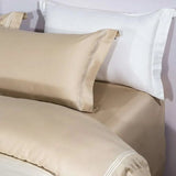 Luxurious Egyptian Cotton Embroidered Duvet Cover Set - 4pcs Queen/King Size - Julia M LifeStyles