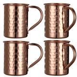 Luxurious 100% Pure Copper Moscow Mule Mug Set of 4 - Julia M LifeStyles