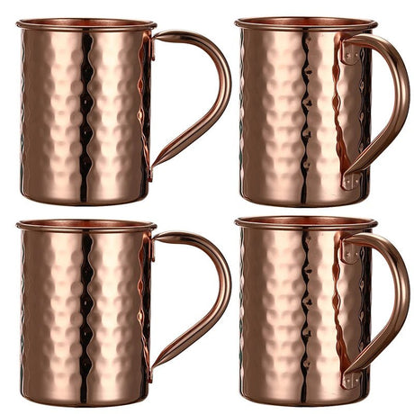 Luxurious Pure Copper Moscow Mule Mug Set - Julia M LifeStyles