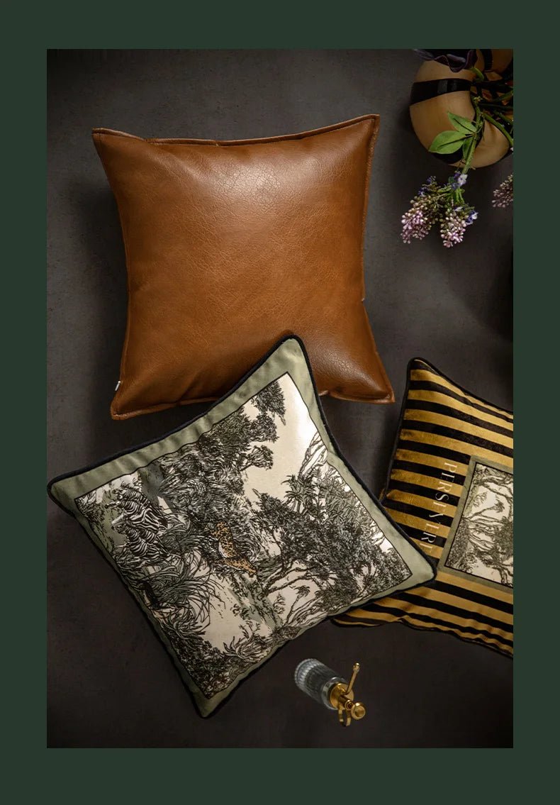 Luxurious Velvet Jungle Leopard Cushion Cover - Julia M LifeStyles