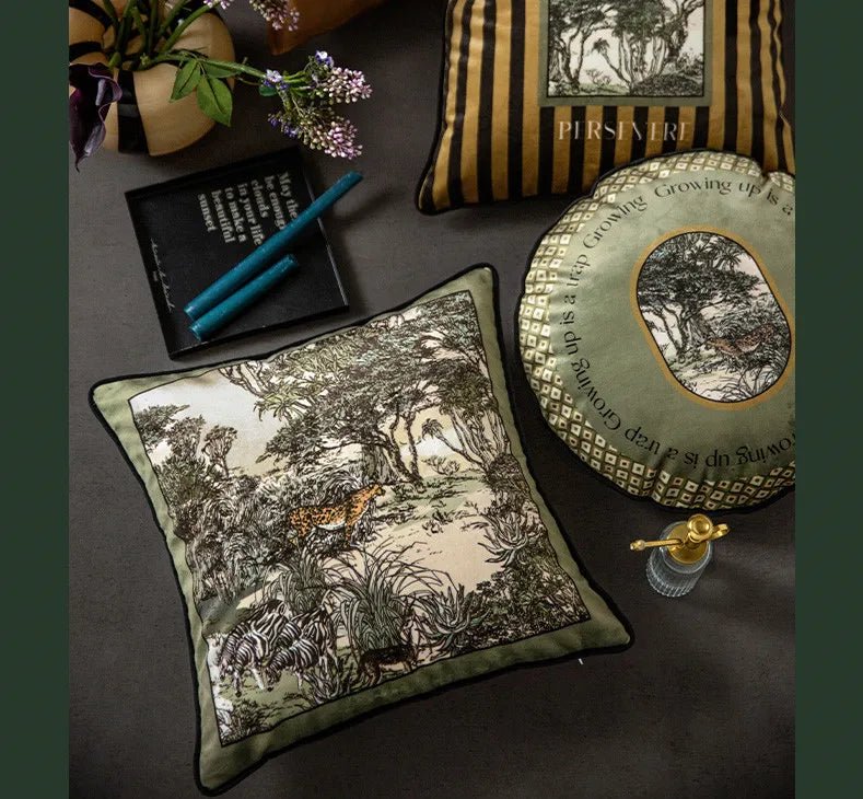 Luxurious Velvet Jungle Leopard Cushion Cover - Julia M LifeStyles