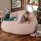 Luxurious Velvet Lamb Bean Bag Cover: Customisable Comfort for All Ages - Julia M LifeStyles