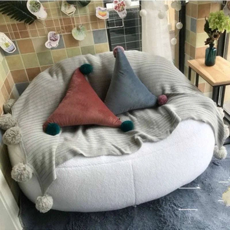 Luxurious Velvet Lamb Bean Bag Cover: Customisable Comfort for All Ages - Julia M LifeStyles