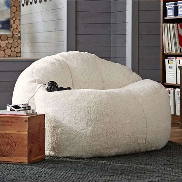 Luxurious Velvet Lamb Bean Bag Cover: Customisable Comfort for All Ages - Julia M LifeStyles