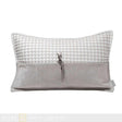 Luxurious White Leather Woven Horsehair Cushion - Julia M LifeStyles