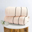 Luxury Bone Cotton Bath Sheet Set - 2 Piece Soft & Quick Dry Towels - Julia M LifeStyles