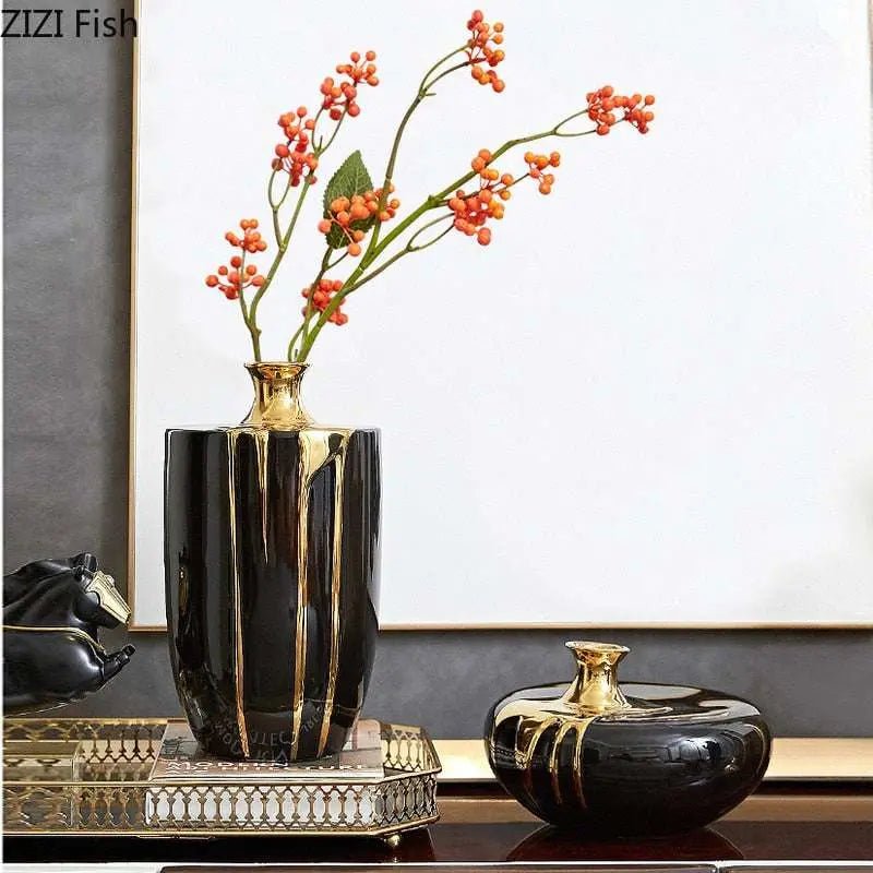 Luxury Ceramic Vase Flower Arrangement Dried Flower Decoration - Julia M LifeStyles