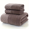 Luxury Cotton Towel Set - 2 Hand & Face Towels, 1 Big Bath Towel - Julia M LifeStyles