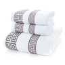 Luxury Cotton Towel Set - 2 Hand & Face Towels, 1 Big Bath Towel - Julia M LifeStyles