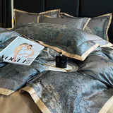 Luxury Digital Printing Cotton Bedding Set Duvet Cover Linen Fitted Sheet Pillowcases Home Textile - Julia M LifeStyles