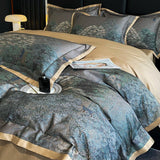 Luxury Digital Printing Cotton Bedding Set Duvet Cover Linen Fitted Sheet Pillowcases Home Textile - Julia M LifeStyles