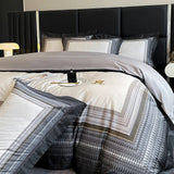 Luxury Digital Printing Cotton Bedding Set Duvet Cover Linen Fitted Sheet Pillowcases Home Textile - Julia M LifeStyles