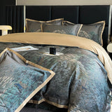 Luxury Digital Printing Cotton Bedding Set Duvet Cover Linen Fitted Sheet Pillowcases Home Textile - Julia M LifeStyles