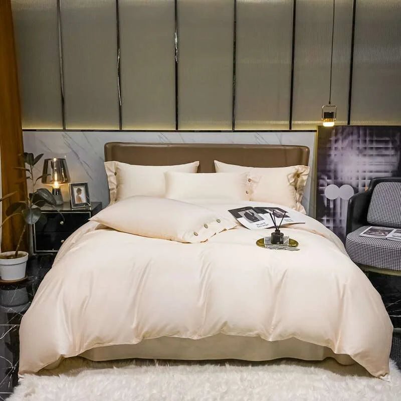 Luxury Egyptian Cotton Bedding Set: Soft and Stylish Duvet Cover, Sheets, and Pillowcases - Julia M LifeStyles