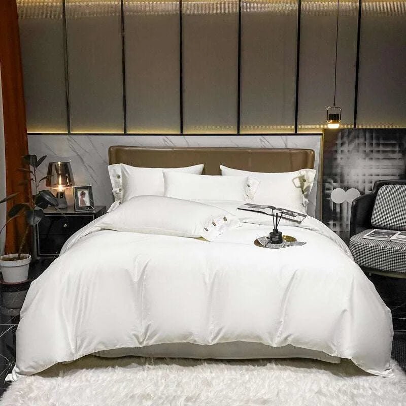 Luxury Egyptian Cotton Bedding Set: Soft and Stylish Duvet Cover, Sheets, and Pillowcases - Julia M LifeStyles