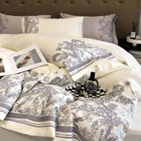 Luxury Egyptian Cotton Floral Embroidered Bedding Set - Julia M LifeStyles