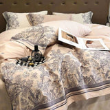 Luxury Egyptian Cotton Floral Embroidered Bedding Set - Julia M LifeStyles