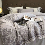 Luxury Egyptian Cotton Floral Embroidered Bedding Set - Julia M LifeStyles