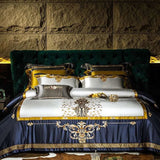 Luxury Elegance 1400TC Cotton Embroidered Bedding Set - Julia M LifeStyles