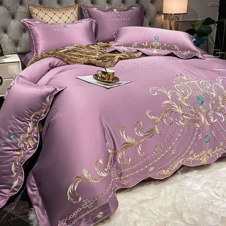 Luxury Embroidered Cotton Bedding Set - Julia M LifeStyles