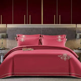 Luxury Embroidered Cotton Bedding Set - Soft and Breathable Comfort for Every Season - Julia M LifeStyles