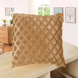 Luxury Golden Plush Fur Cushion Cover - Julia M LifeStyles