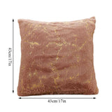 Luxury Golden Plush Fur Cushion Cover - Julia M LifeStyles