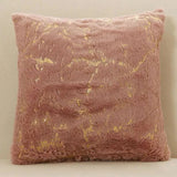 Luxury Golden Plush Fur Cushion Cover - Julia M LifeStyles