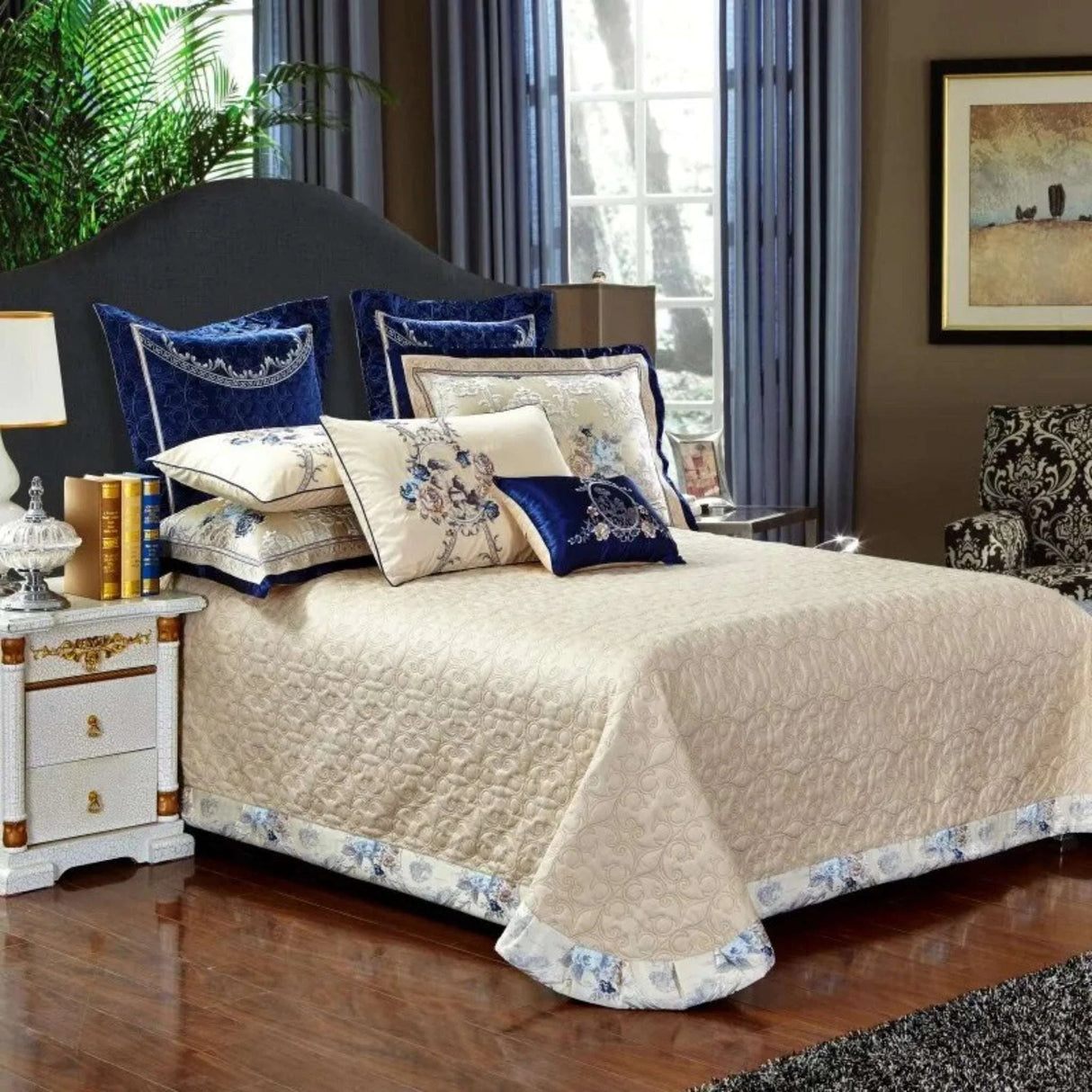 Luxury Jacquard Cotton Bedding Set - Julia M LifeStyles