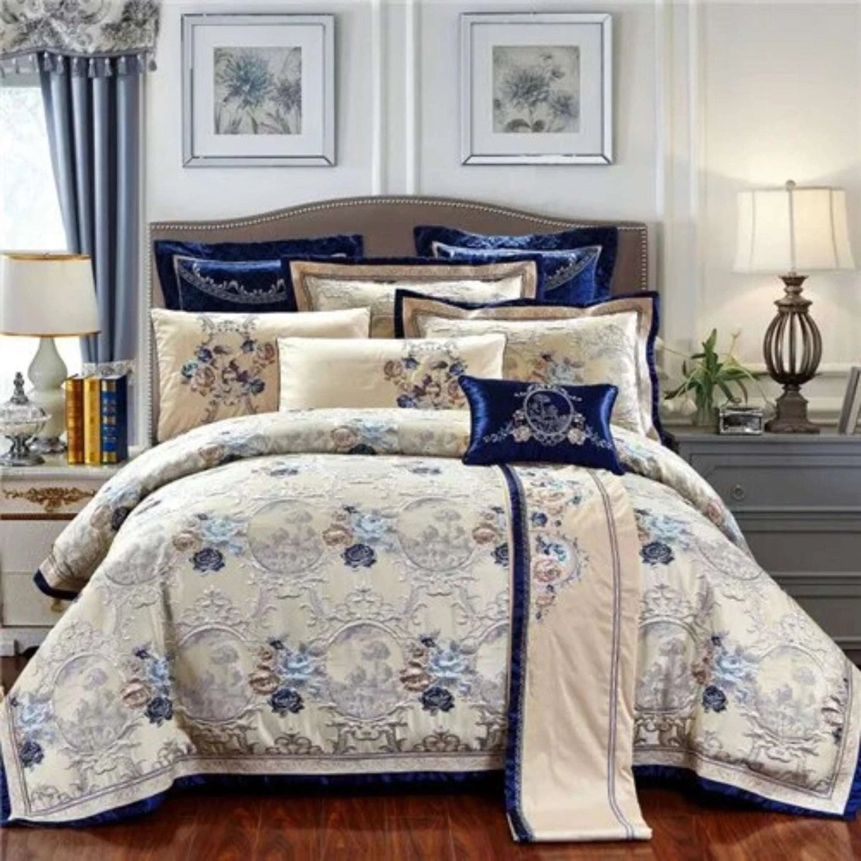 Luxury Jacquard Cotton Bedding Set - Julia M LifeStyles