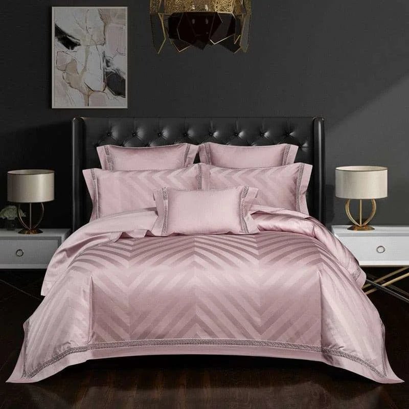 Luxury Jacquard Cotton Duvet Cover Set - Julia M LifeStyles