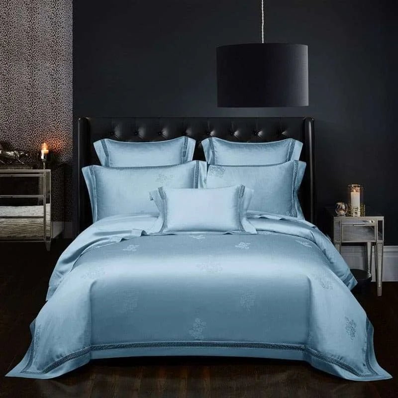 Luxury Jacquard Cotton Duvet Cover Set - Julia M LifeStyles