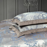 Luxury Jacquard Silk Cotton Bedding Set – King & Queen Size - Julia M LifeStyles