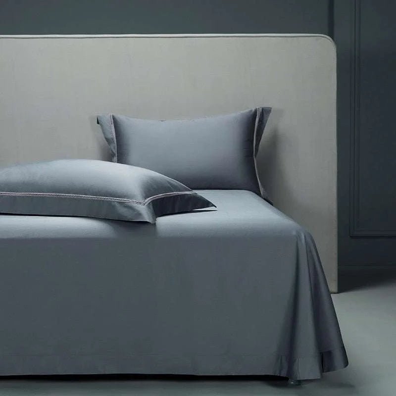 Luxury Lace Egyptian Cotton Bedding Set - Elegant Grey Hollow Design - Julia M LifeStyles