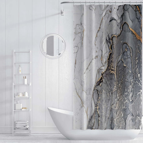 Luxury Marble Decorative Waterproof Shower Curtain - Julia M LifeStyles