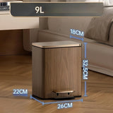 Luxury Metal Kitchen Trash Bin - Free Shipping & Foot Pedal Operated - Julia M LifeStyles