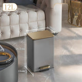 Luxury Metal Kitchen Trash Bin - Free Shipping & Foot Pedal Operated - Julia M LifeStyles