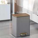 Luxury Metal Kitchen Trash Bin - Free Shipping & Foot Pedal Operated - Julia M LifeStyles