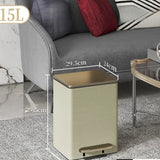 Luxury Metal Kitchen Trash Bin - Free Shipping & Foot Pedal Operated - Julia M LifeStyles