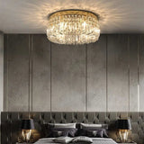 Luxury Modern Minimalist Crystal Glass Round Ceiling Chandelier - Julia M LifeStyles